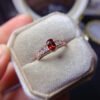 Pure natural garnet ring, main stone 4 * 6 mm0211034159
