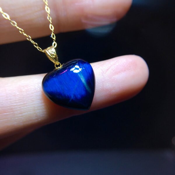 Natural Peter Stone 18k Gold Love Pendant, size 14.2/14mm0211248598