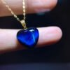 Natural Peter Stone 18k Gold Love Pendant, size 14.2/14mm0211248598