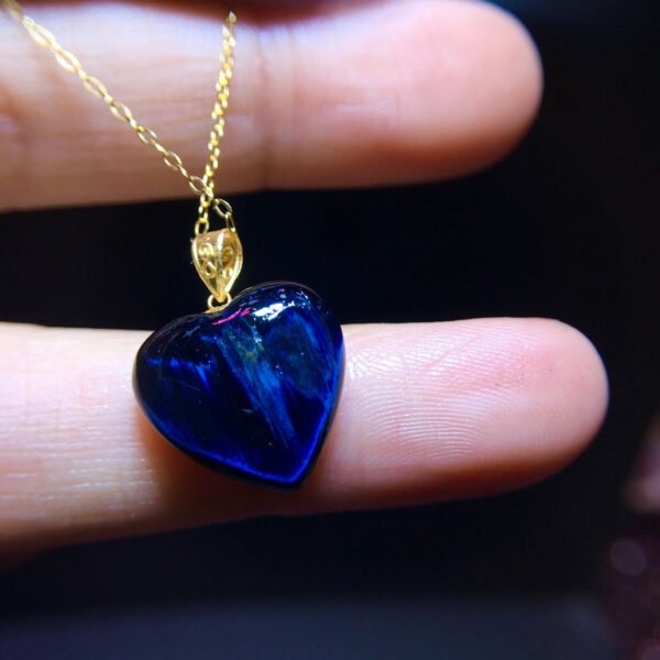 Natural Peter Stone 18k Gold Love Pendant, size 14.2/14mm0211248598