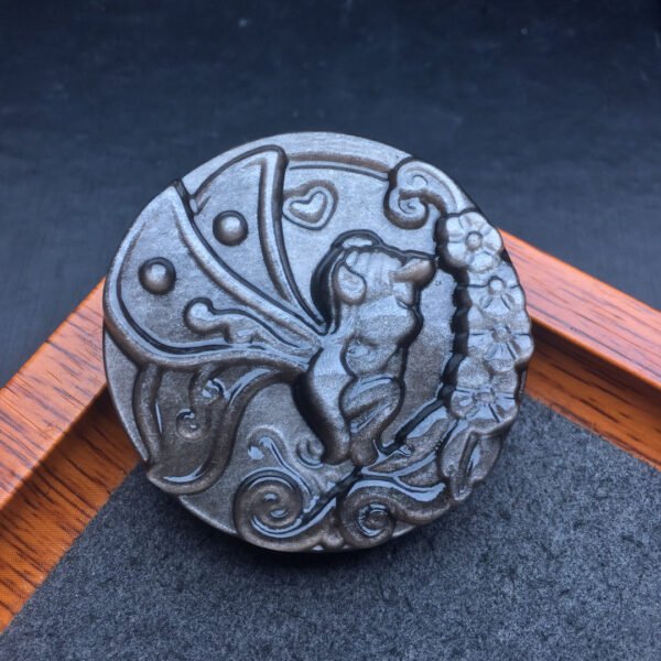 Silver Shining Stone Flower Fairy Pendant 💕 Specification 45mm ✨0311018199