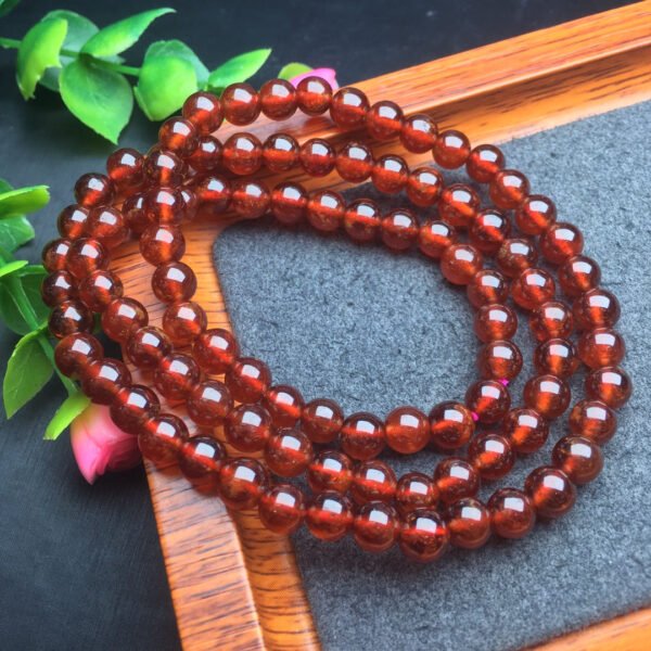Orange Red Garnet Multi Loop Bracelet 💕 Specification 6mm ✨0311060155