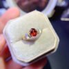 Pure natural garnet ring, main stone 5 * 7mm0311099156