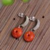 Original Light Luxury South Red Pixiu Earline/Earrings, 10.7mm0311089156