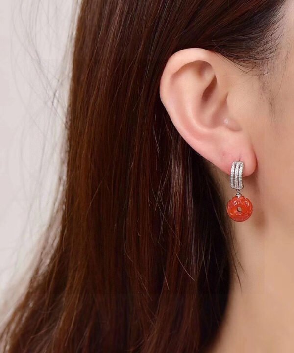 Original Light Luxury South Red Pixiu Earline/Earrings, 10.7mm0311089156