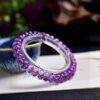 Natural Amethyst Plate Bead Faceted Bracelet, with a bead diameter of 9mm0311099156