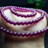 Natural Purple Tooth Black Pure Body Four Ring Bracelet, 3.6mm Diameter0311059166