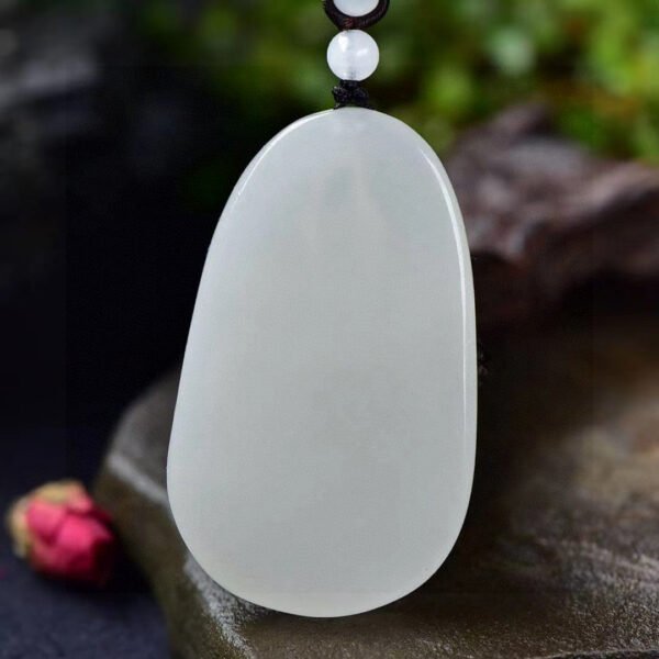 Natural Xinjiang Hotan Sheep Fat Jade Guanyin Pendant! Pendant size: 62.9/37.6/10.8mm,0311599149