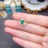 Pure Natural Columbia Emerald Ring Main Stone Size 4 * 6mm0411170594