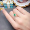 Pure Natural Columbia Emerald Ring Main Stone Size 4 * 6mm0411170594