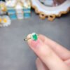 Pure Natural Columbia Emerald Ring Main Stone Size 4 * 6mm0411170594