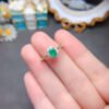 Pure Natural Columbia Emerald Ring Main Stone Size 4 * 6mm0411170594