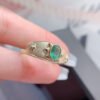Pure natural Colombian emerald ring, main stone size 4 * 6mm0411190564