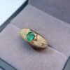 Pure natural Colombian emerald ring, main stone size 4 * 6mm0411190564