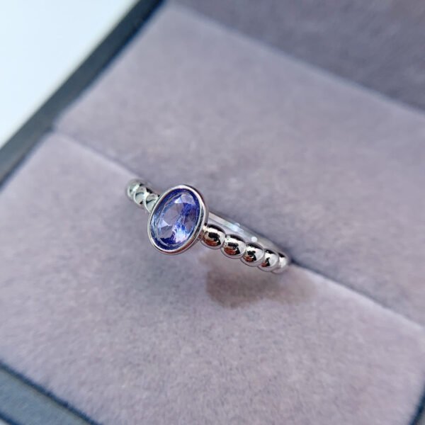 Natural Tanzanite Ring, Main Stone Size 4 * 6mm0411110264