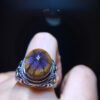 Natural Aurora Titanium Purple Titanium Da Bizi Mizi Flower Ring for Men and Women, Size: 15.4/12.7mm0411668456