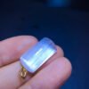 Pure natural gemstone Topaz 18k gold Wushi brand pendant, size 23.2/12mm0411538188