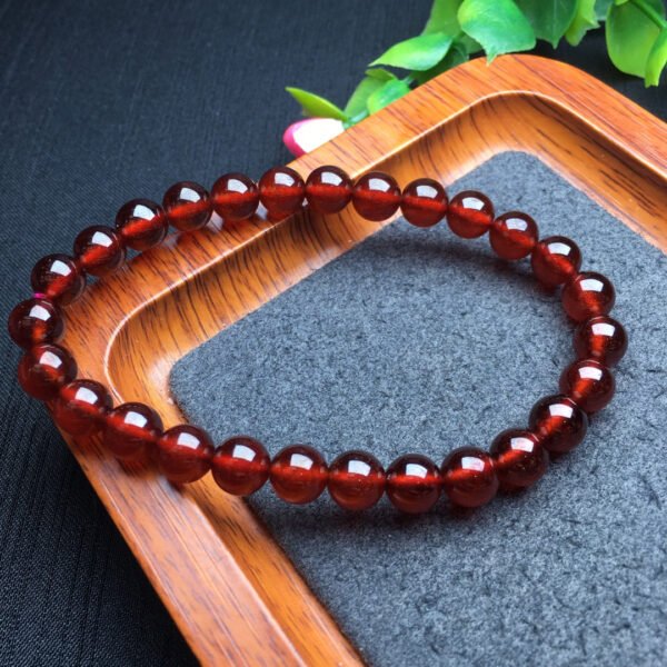 Orange Red Garnet Single Loop Bracelet 💕 Specification 7mm0511030123