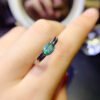 Pure natural Colombian emerald ring, main stone size 4 * 6mm0611170126