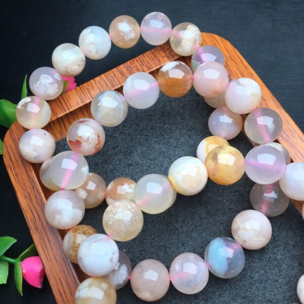 Cherry blossom agate single loop bracelet 💕 Specification 12mm ✨0711020134