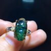 Natural Green Ghost Treasure Pot Mica Starlight Ring, with a live size of 15/7.8mm0711218155