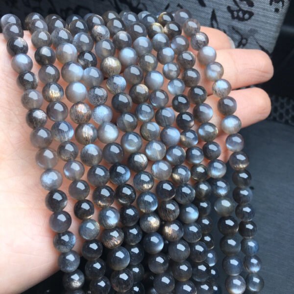 Black backbone multi loop bracelet 💕 Specification 5-6mm ✨0811165761