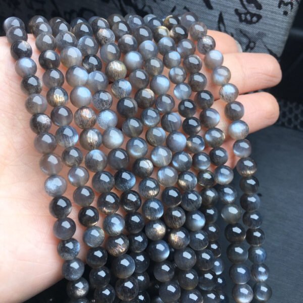 Black backbone multi loop bracelet 💕 Specification 5-6mm ✨0811165761