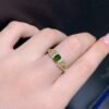 Natural diopside ring, main stone size 4 * 5mm0811095632