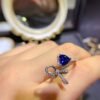 Hot selling sapphire ring with a main stone core of 6mm0811120549