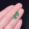 Pure natural Columbia emerald earrings, main stone size 5 * 7mm0811550123
