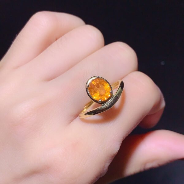 Pure natural Fanta ring, main stone 6 * 8mm,0811375166