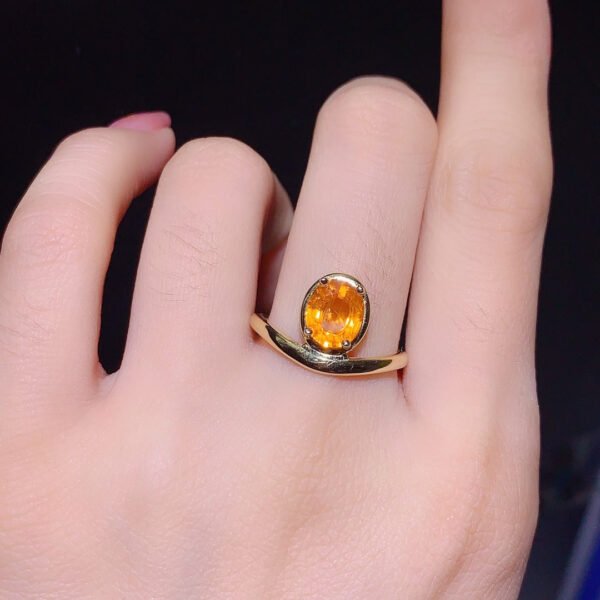 Pure natural Fanta ring, main stone 6 * 8mm,0811375166