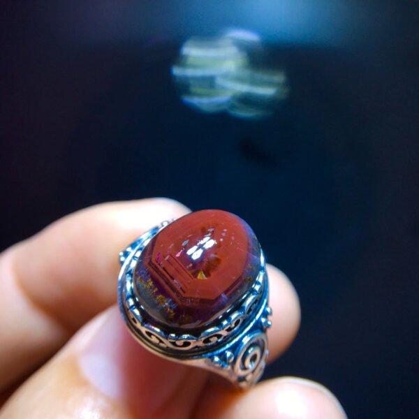 Aurora 23 Aurora Titanium Purple Eye Ring, Size: 14.2/11.2mm0811368199