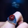 Aurora 23 Aurora Titanium Purple Eye Ring, Size: 14.2/11.2mm0811368199