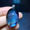 Natural Colorful 🌈 Blue Ghost Starlight Pendant, Size 28.2/19.5mm0911278566