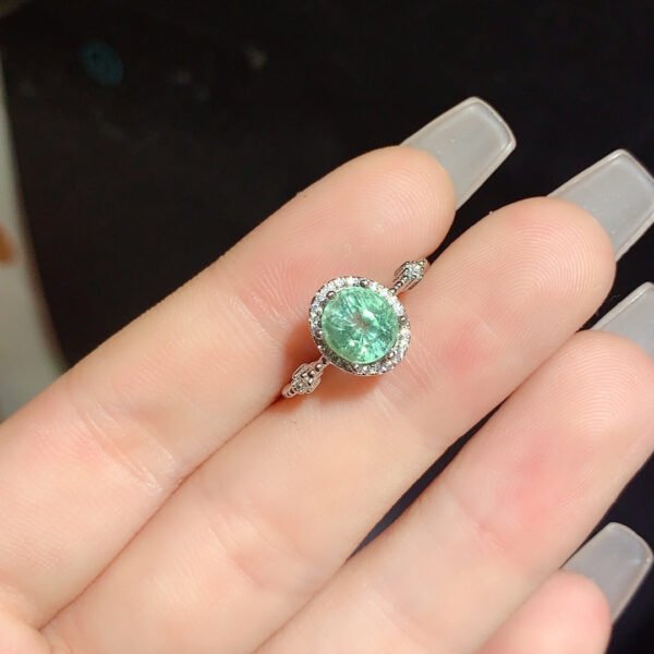 Pure natural candy colored tourmaline ring, main stone size 6 * 8mm1110450866