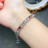 Pure natural tourmaline bracelet, main stone 4 * 5mm1110725488