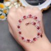 Pure natural magnesium aluminum garnet bracelet, main stone size 4 * 5mm1110350126