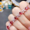 Pure natural magnesium aluminum garnet bracelet, main stone size 4 * 5mm1110350126