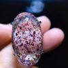 Natural Strawberry Crystal Mica Sky Star Ring, Size 23.8/13.8mm1111238599