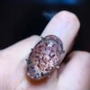 Natural Strawberry Crystal Mica Sky Star Ring, Size 23.8/13.8mm1111238599