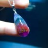 Aurora 23 Light Titanium Violet Titanium Crystal 👀 Droplet pendant for men and women, size: 28.2/12.7mm1111208166