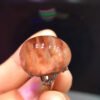 Natural Red Rabbit Hair Treasure Bowl Ring, Specification: 20.7/15.6mm1111198466