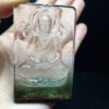 Natural Green Ghost Thousand Layer Silent Buddha Pendant, with a size of 65.6/40/15.7 millimeters and a weight of 77.05 grams1111568992