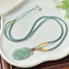 Natural A-grade Jade Pixiu Pendant, Size: 40.8 * 24.1 * 5.3mm1112129546