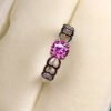 Classic Pink Mosang Diamond Ring, Main Stone Circle 5 * 5mm1114150299