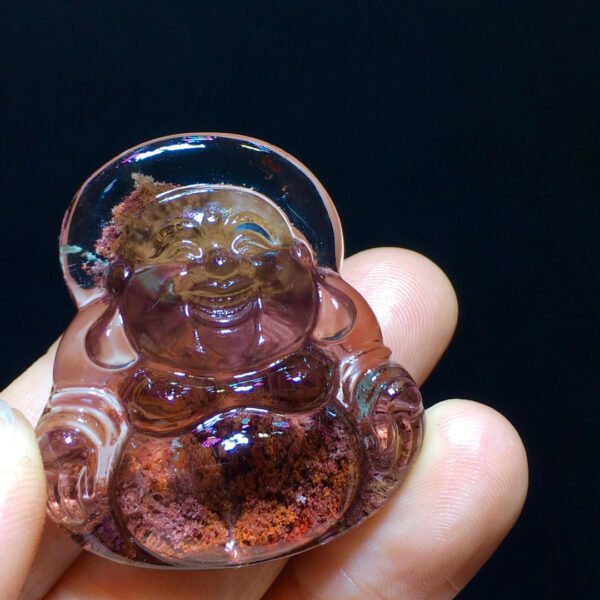 Natural Red Ghost Big Belly Buddha Pendant for men and women, size 40/35.6mm1114248733