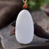 Natural Xinjiang Hotan Jade Lamb Fat Jade Buddha Pendant, size: 49.8 * 27.2 * 8.6mm1114499188