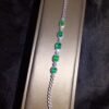 Luxury natural Columbia emerald bracelet, bare stone specification: 3 * 4+3 * 5+4 * 6mm1115399466