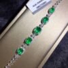 Luxury natural Columbia emerald bracelet, bare stone specification: 3 * 4+3 * 5+4 * 6mm1115399466